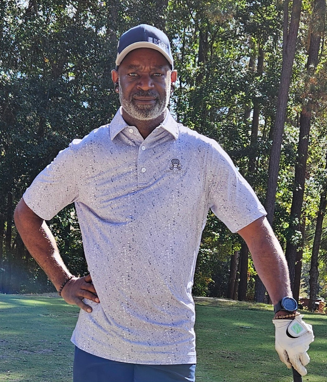 Performance Elite Polo (New design!) (Galactic Grey Splatter)