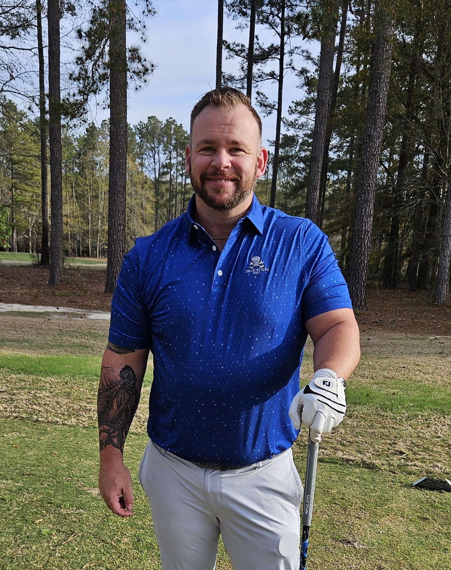Performance Elite Polo (New design!) (Brilliant Blue Starburst)