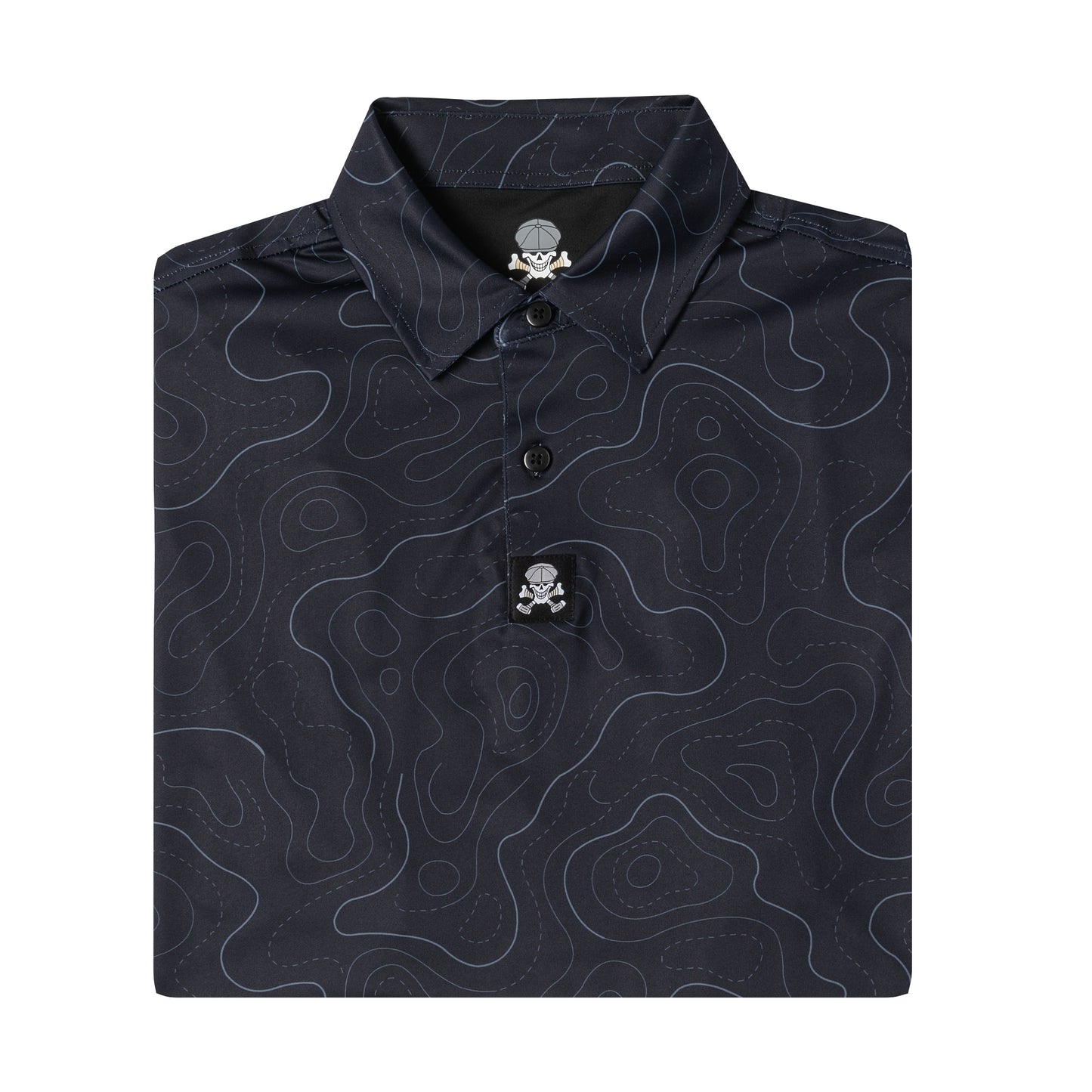 Dark Blue Topographic