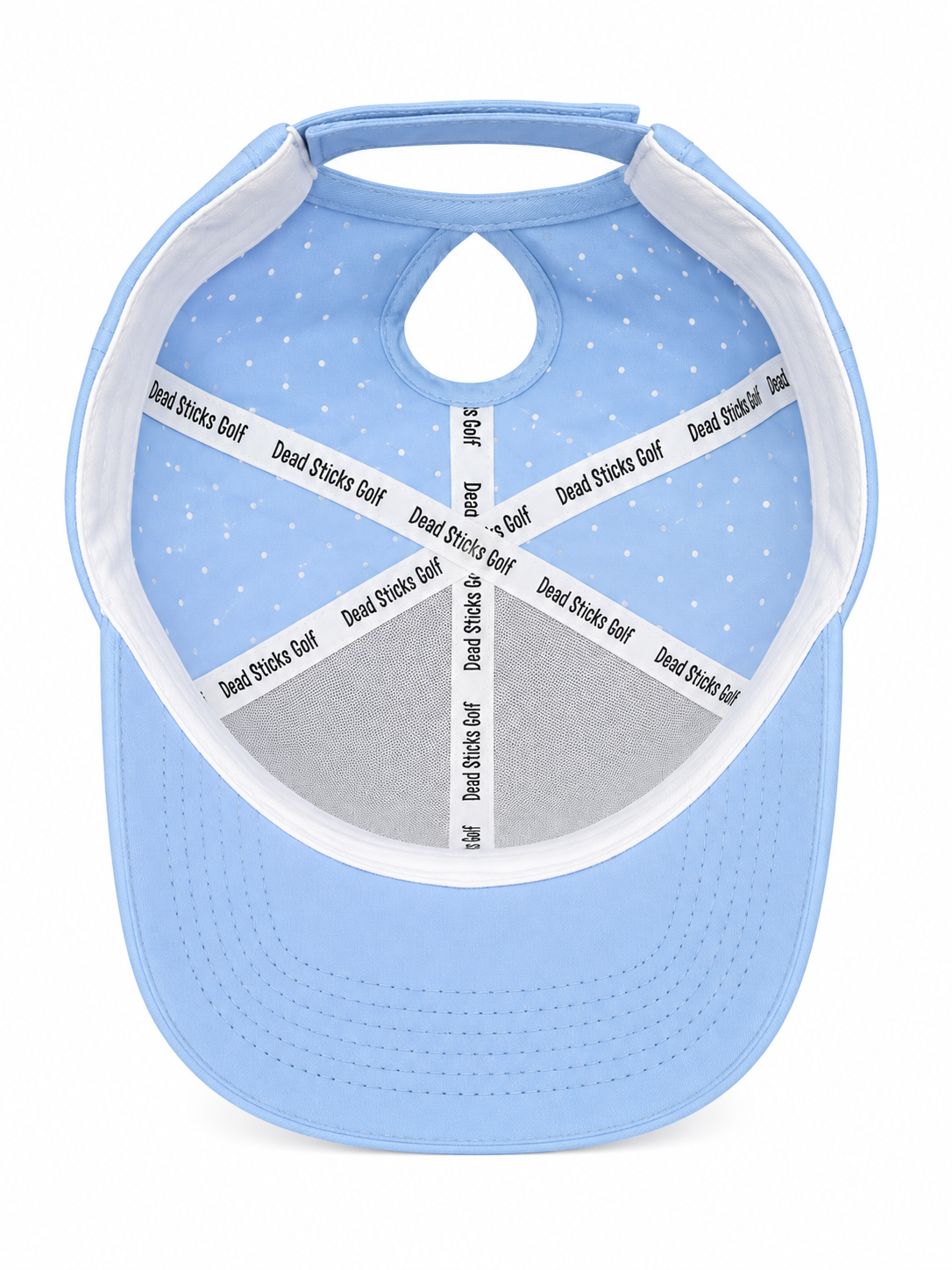 Women's Performance Ponytail Hat – Baby Blue/Pink