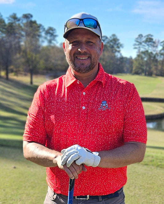 Performance Elite Polo Dashing Red and White