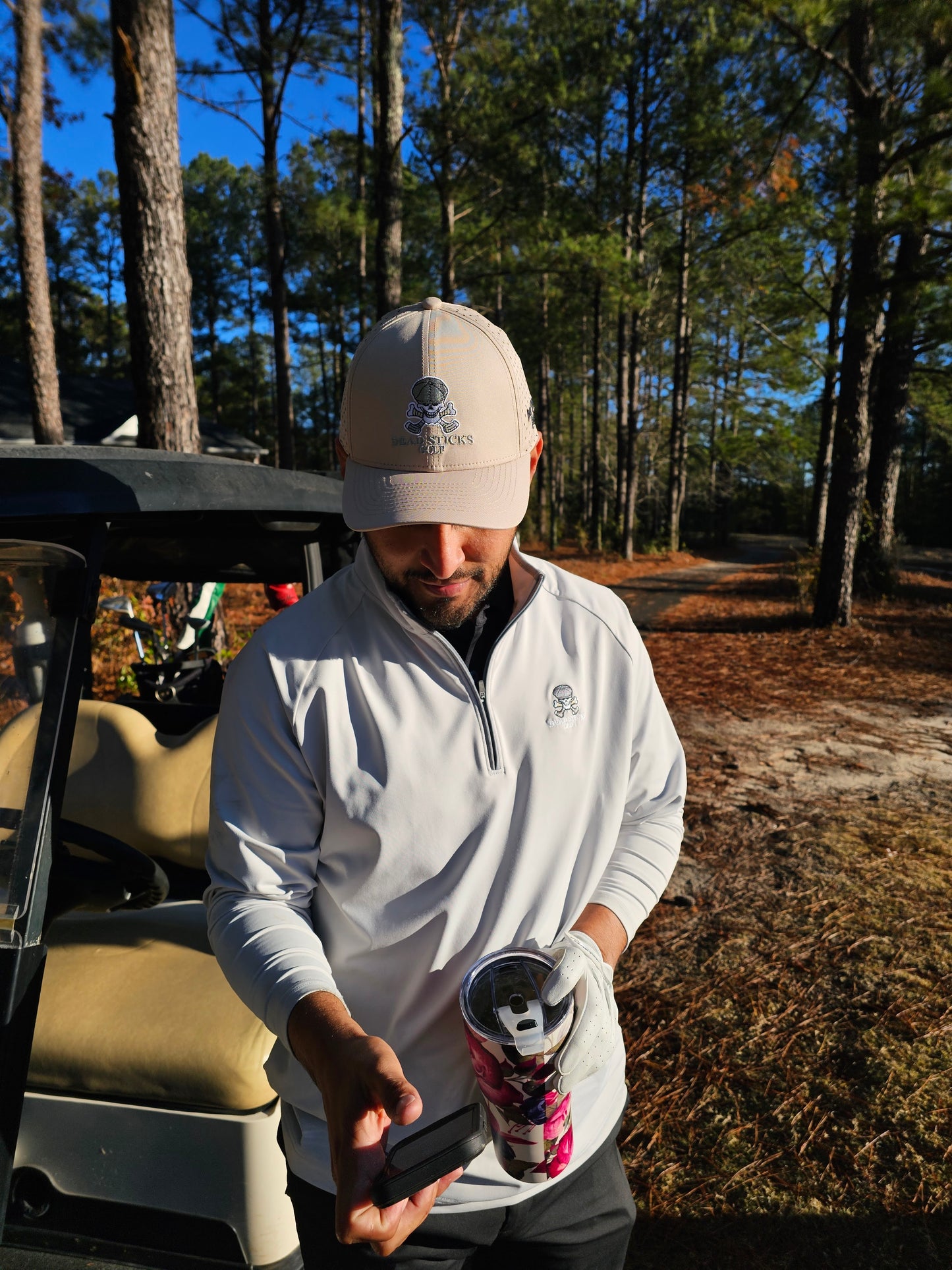 Performance Elite 1/4 zip Light Grey