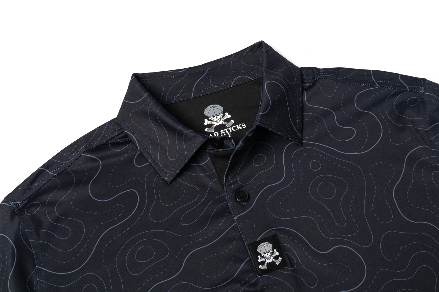 Dark Blue Topographic