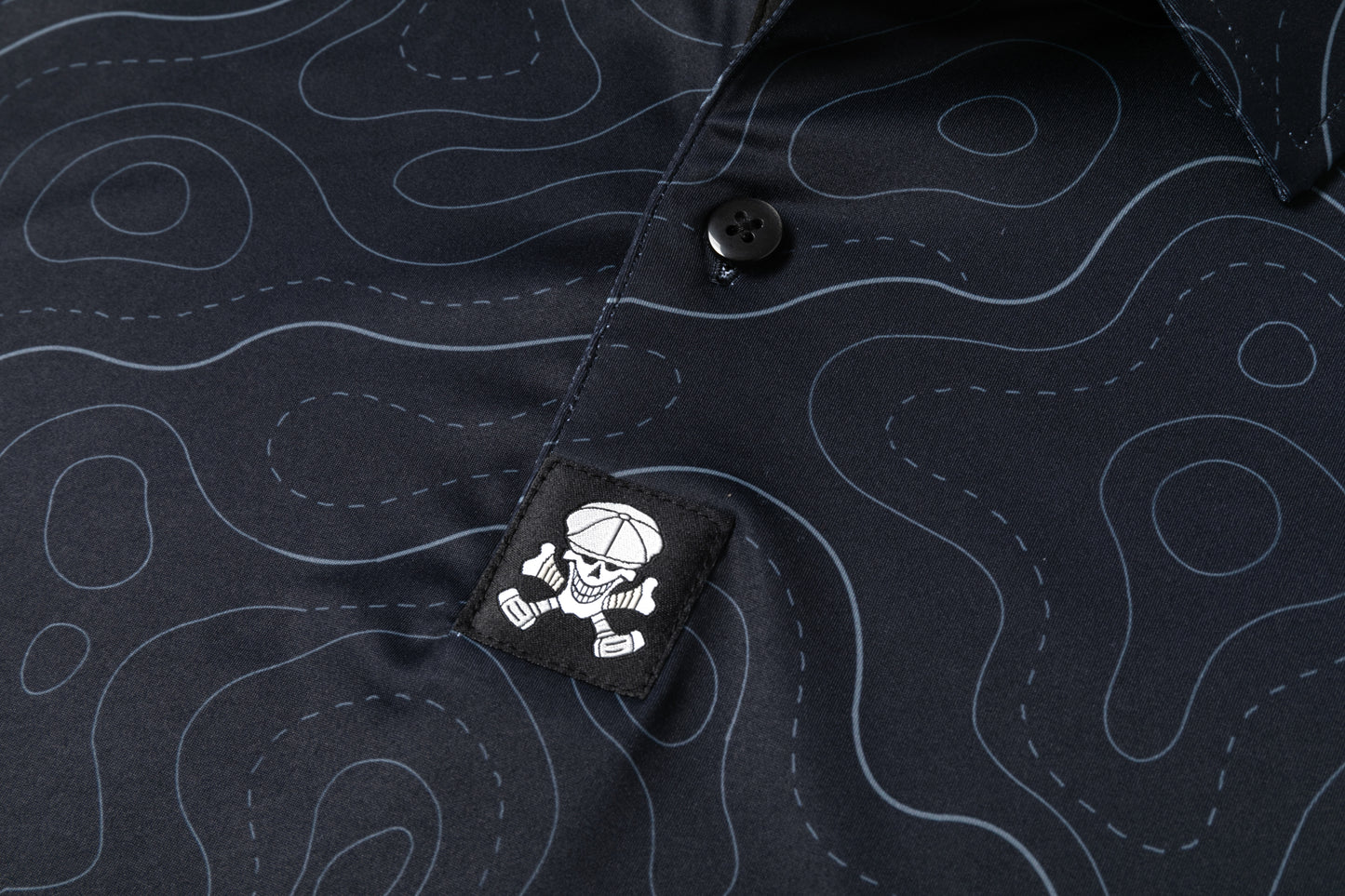 Dark Blue Topographic