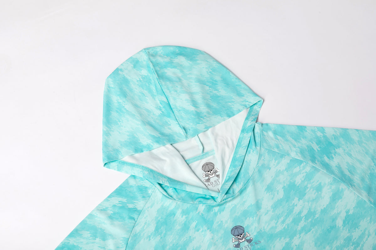 Performance Golf Hoodie-Seafoam Green