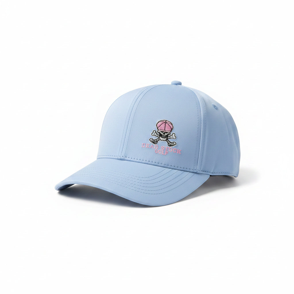 Women's Performance Ponytail Hat – Baby Blue/Pink
