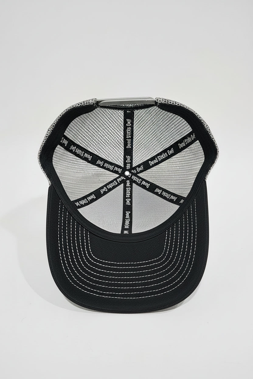 Dead Sticks Golf Trucker Hat Black/Grey