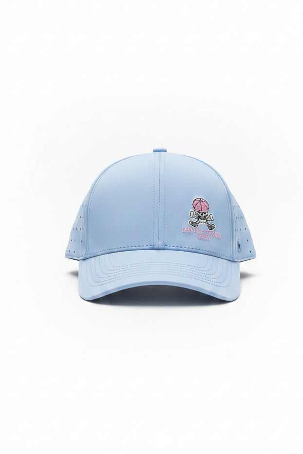 Women's Performance Ponytail Hat – Baby Blue/Pink