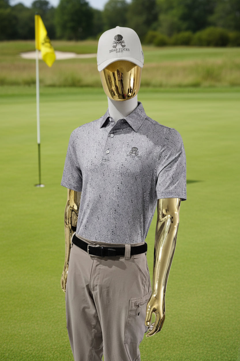Performance Elite Polo Galactic Grey Splatter