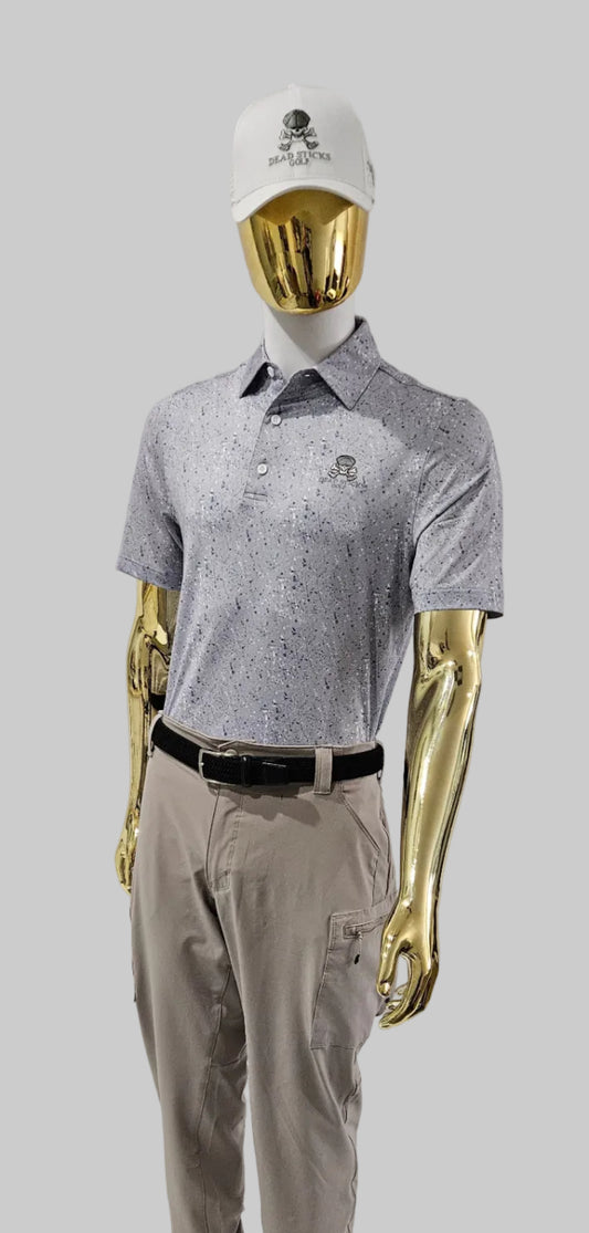 Performance Elite Polo Galactic Grey Splatter