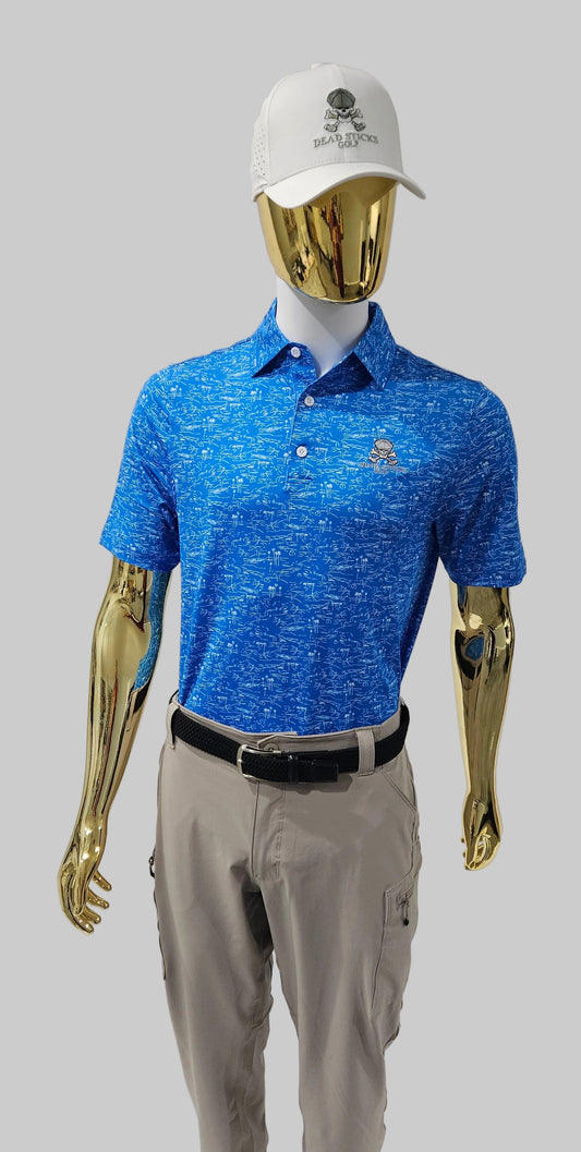 Performance Elite Polo Powda Blue