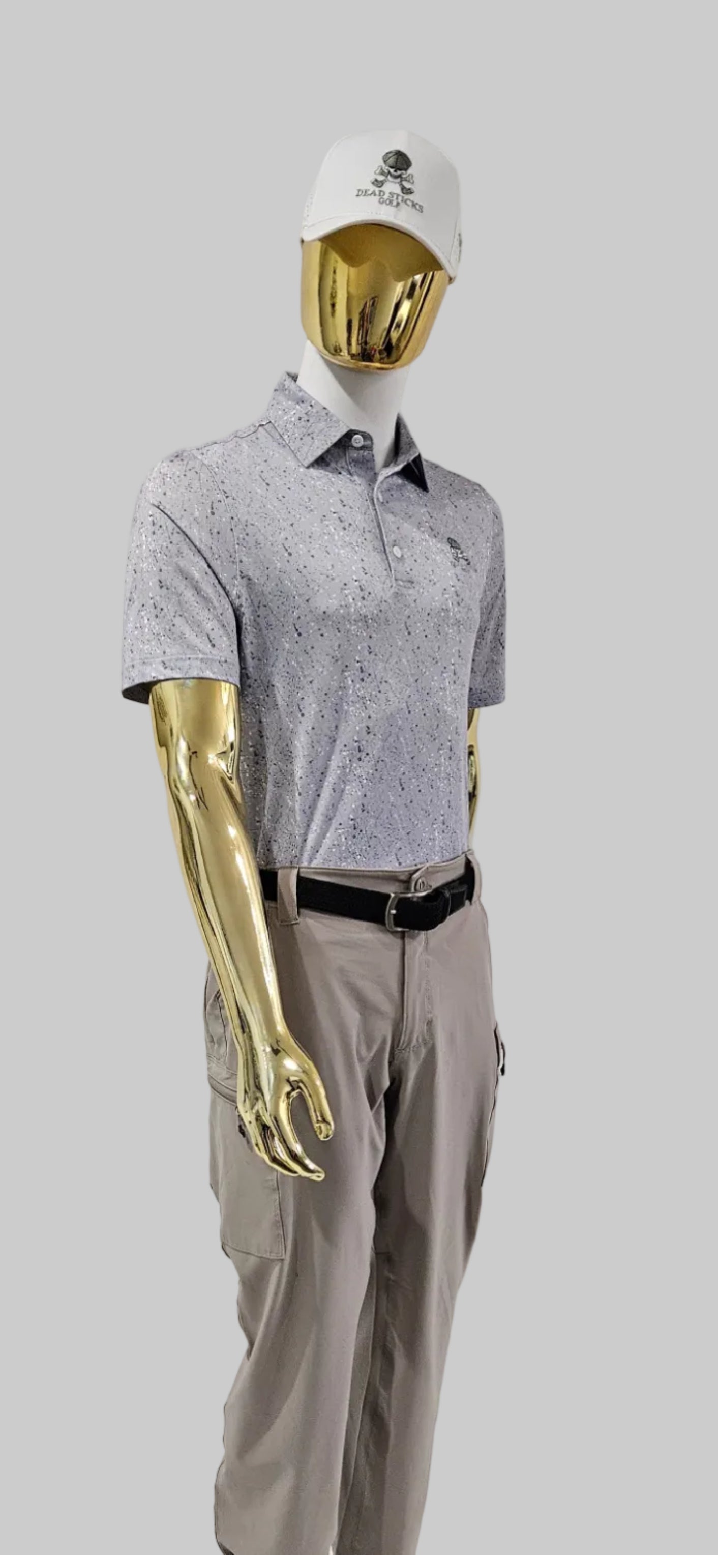 Performance Elite Polo Galactic Grey Splatter