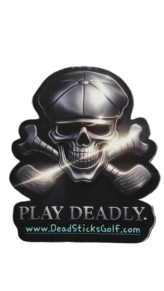 Dead Sticks Golf 3" x 2.5" sticker