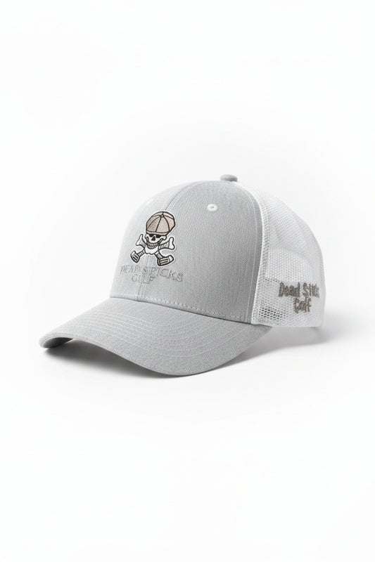 Dead Sticks Golf Trucker Hat White/Grey