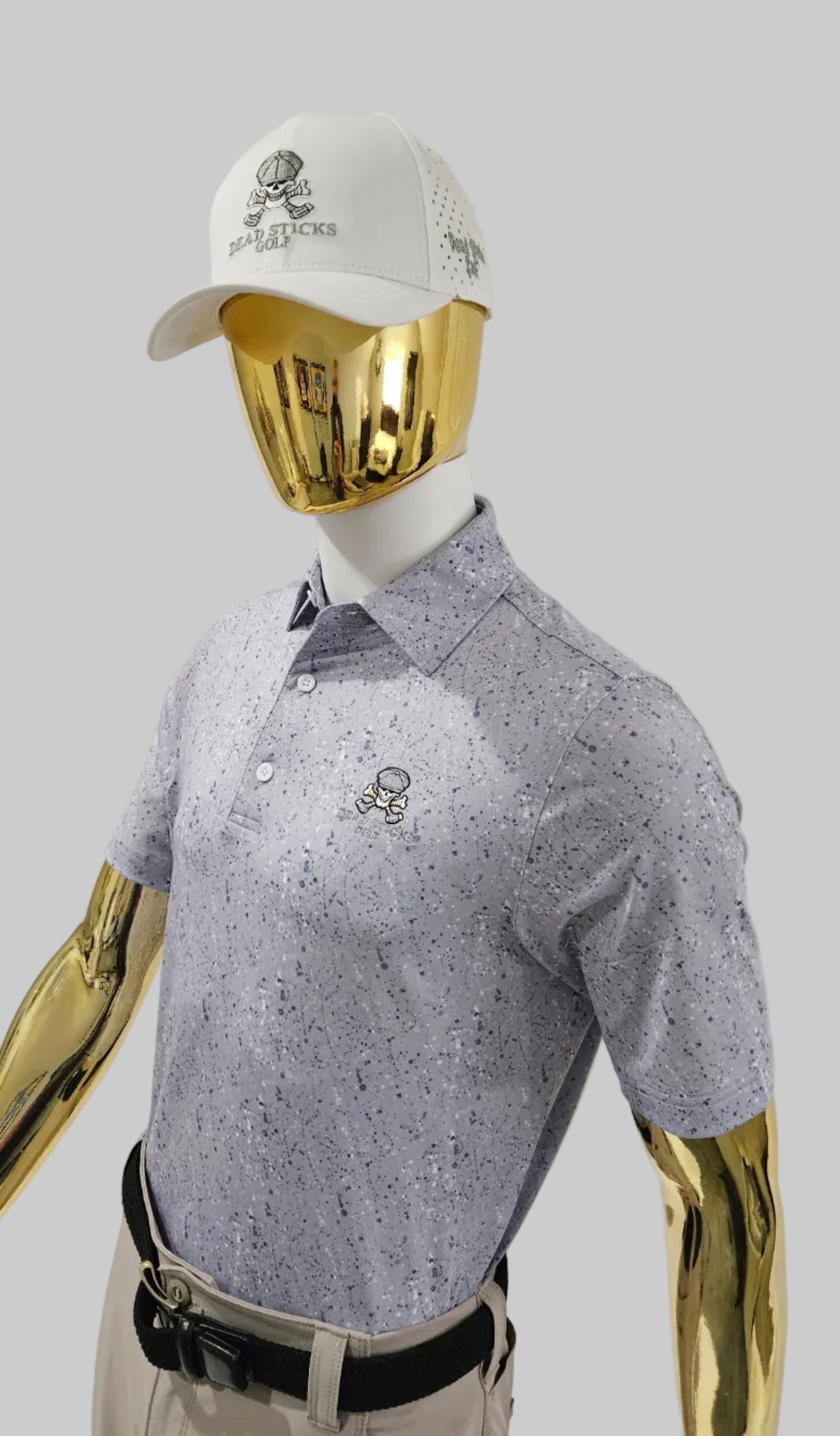 Performance Elite Polo Galactic Grey Splatter