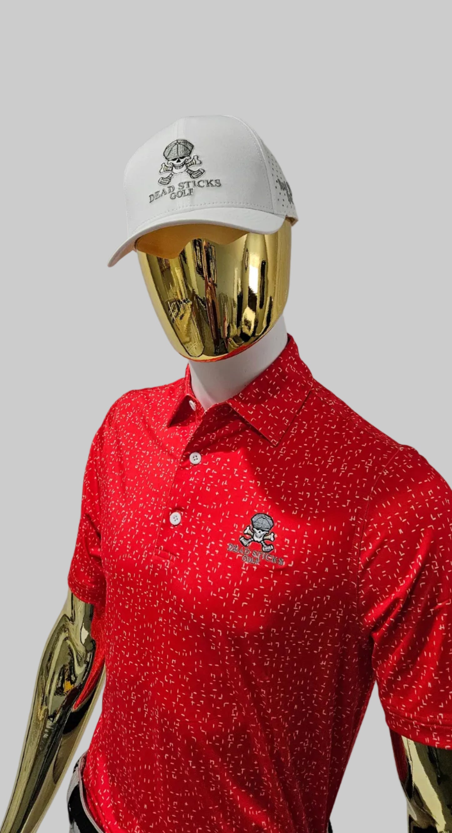 Performance Elite Polo Dashing Red and White