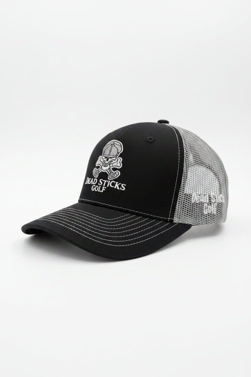 Dead Sticks Golf Trucker Hat Black/Grey
