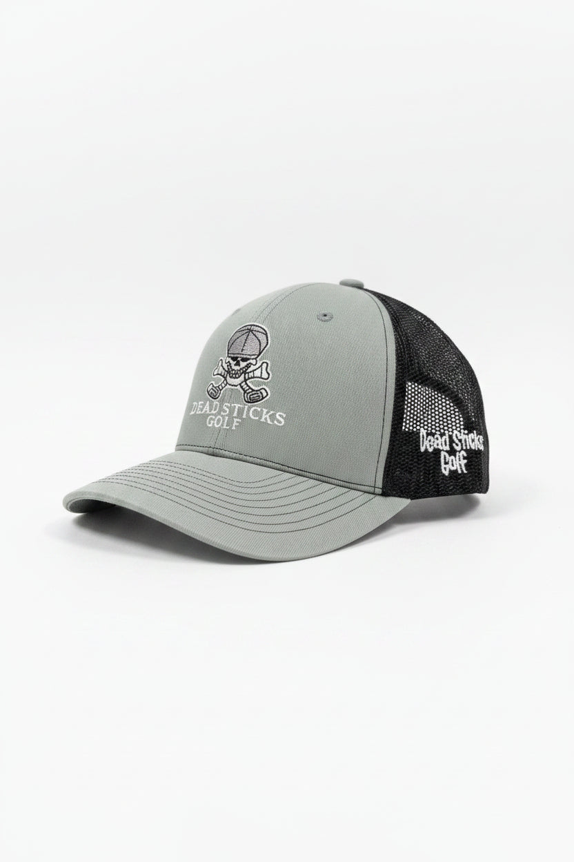 Dead Sticks Golf Trucker Hat Grey/Black