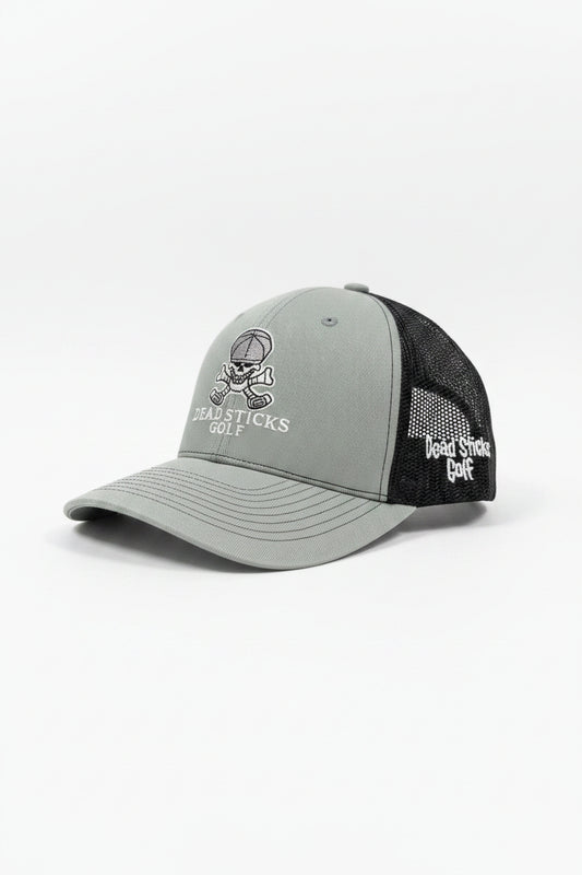 Dead Sticks Golf Trucker Hat Grey/Black