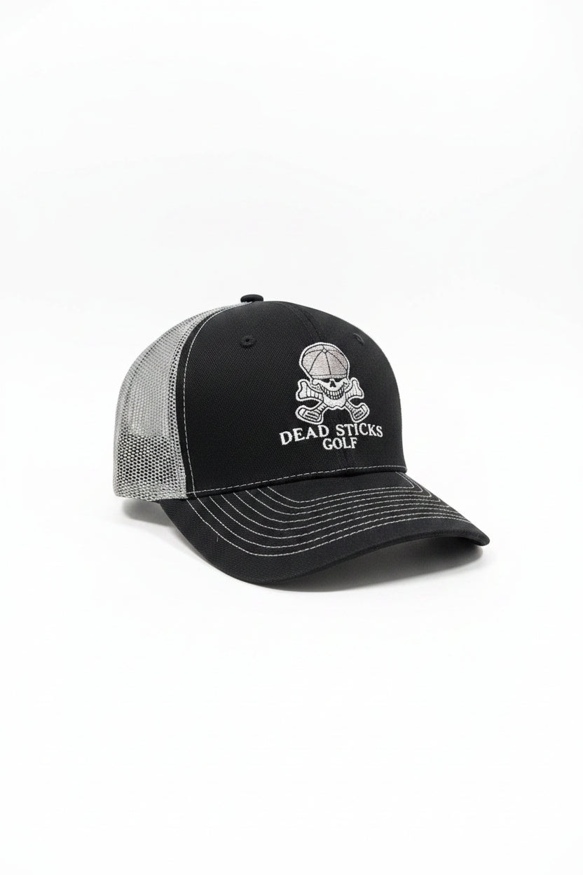 Dead Sticks Golf Trucker Hat Black/Grey