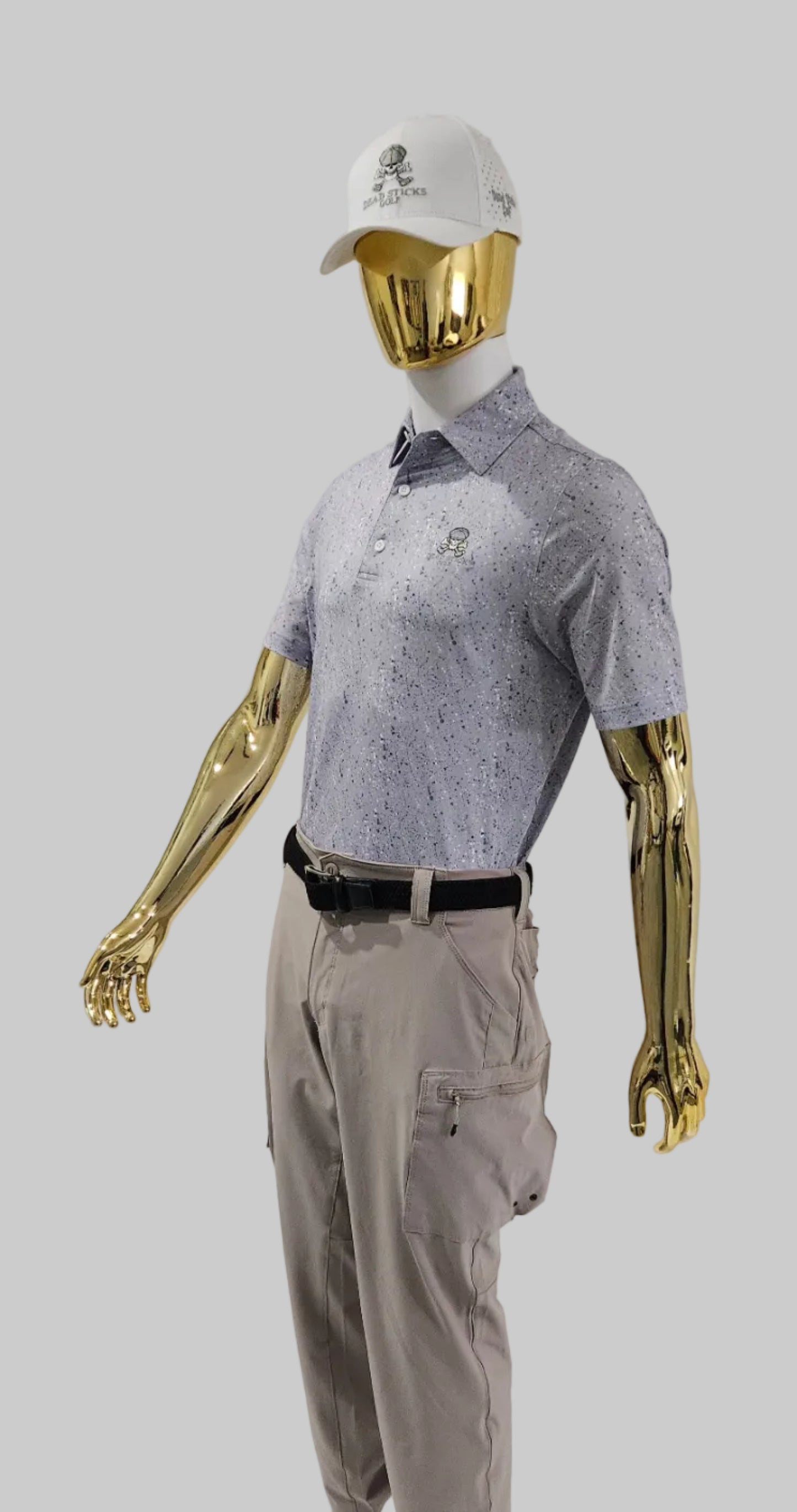 Performance Elite Polo Galactic Grey Splatter