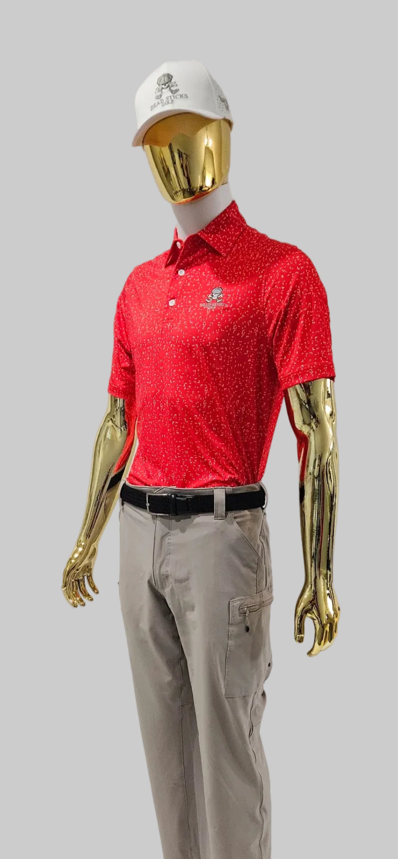 Performance Elite Polo Dashing Red and White