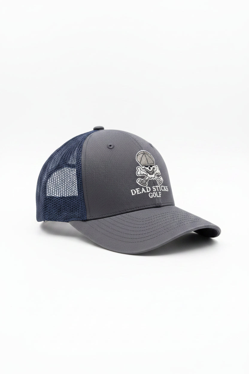 Dead Sticks Golf Trucker Hat Navy/Grey