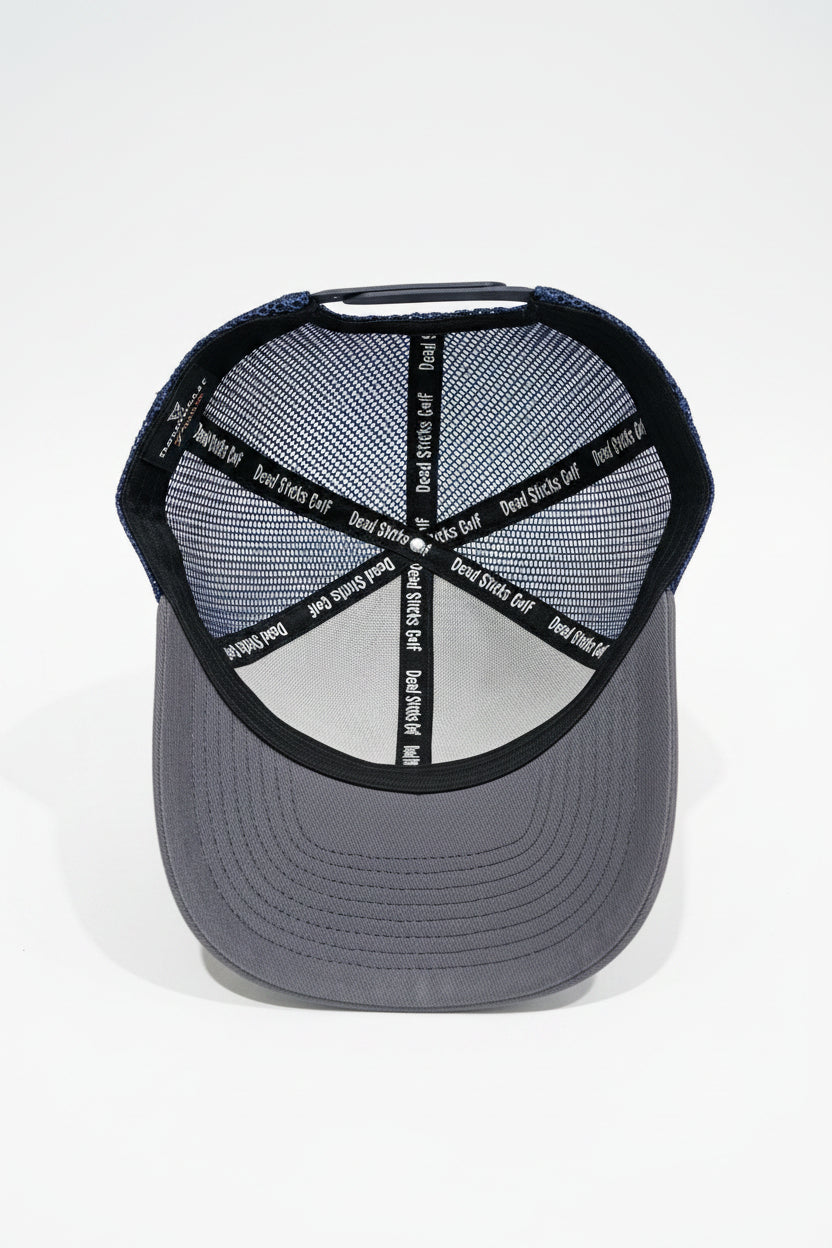 Dead Sticks Golf Trucker Hat Navy/Grey