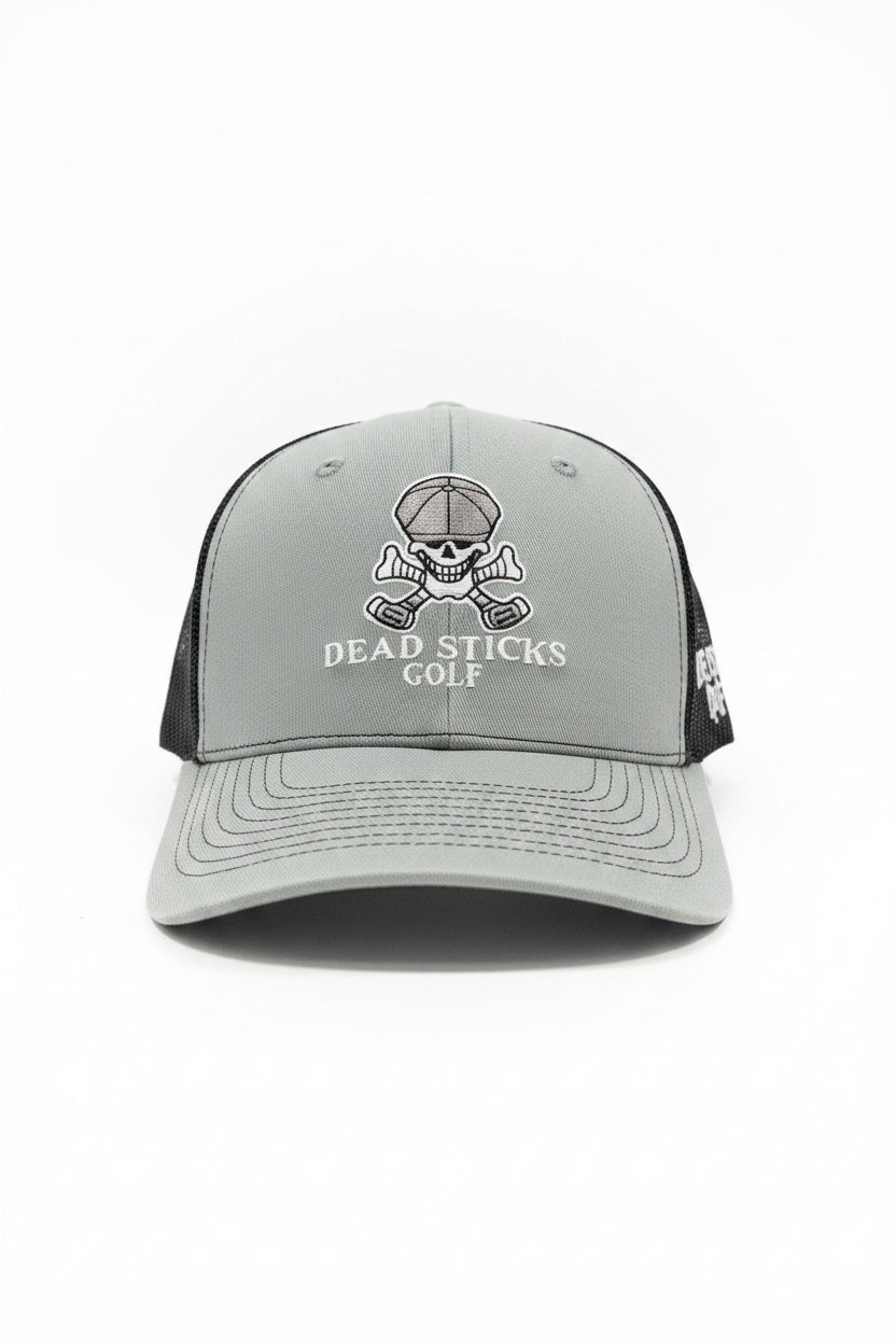 Dead Sticks Golf Trucker Hat Grey/Black