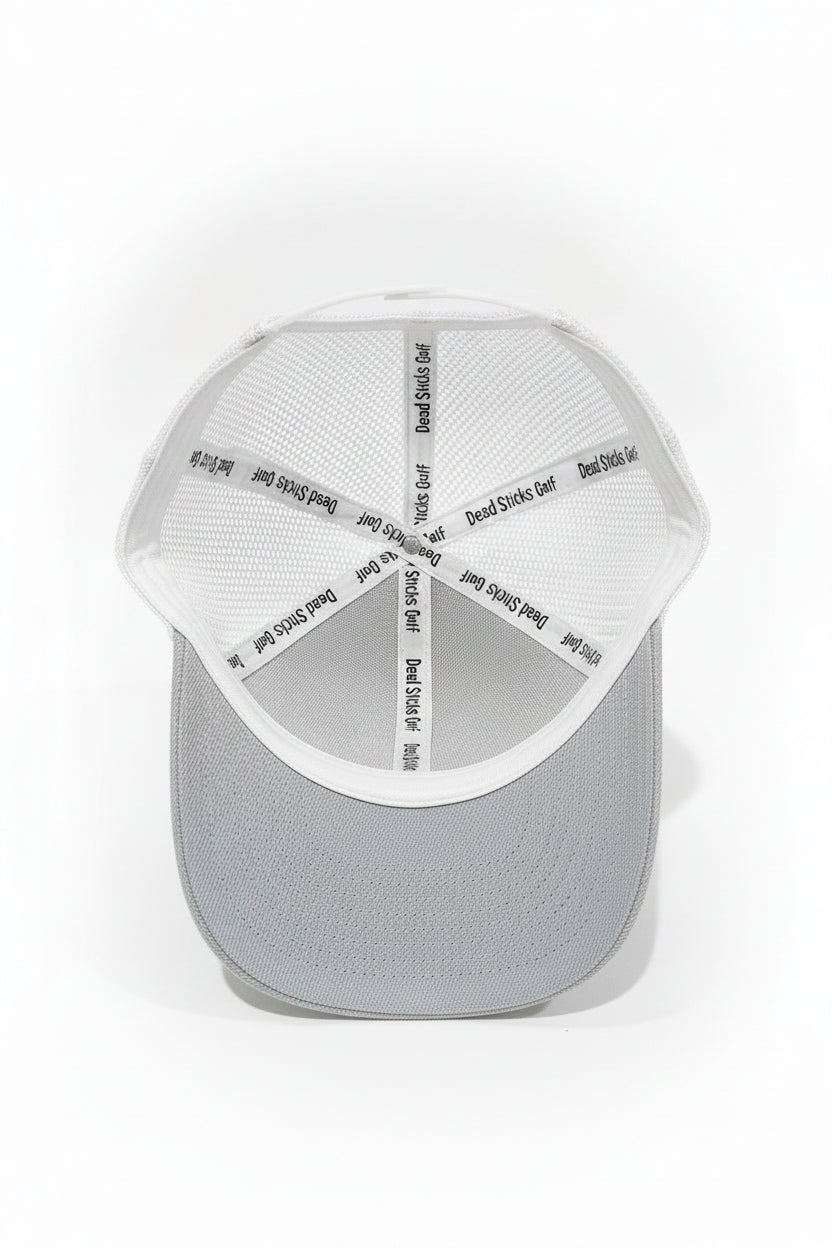 Dead Sticks Golf Trucker Hat White/Grey