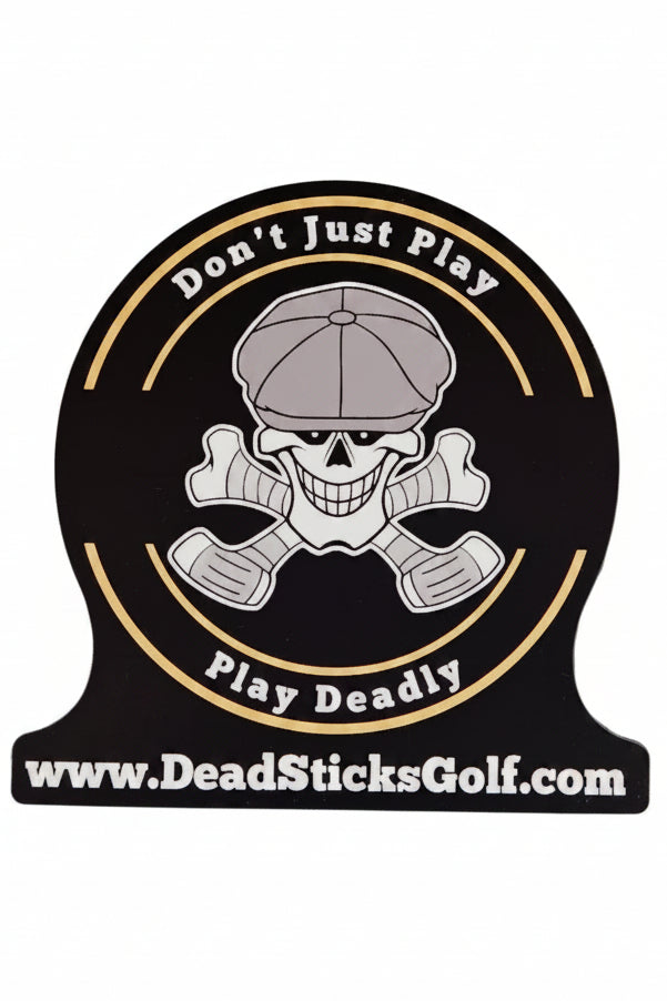 Dead Sticks Golf 4" x 4" sticker