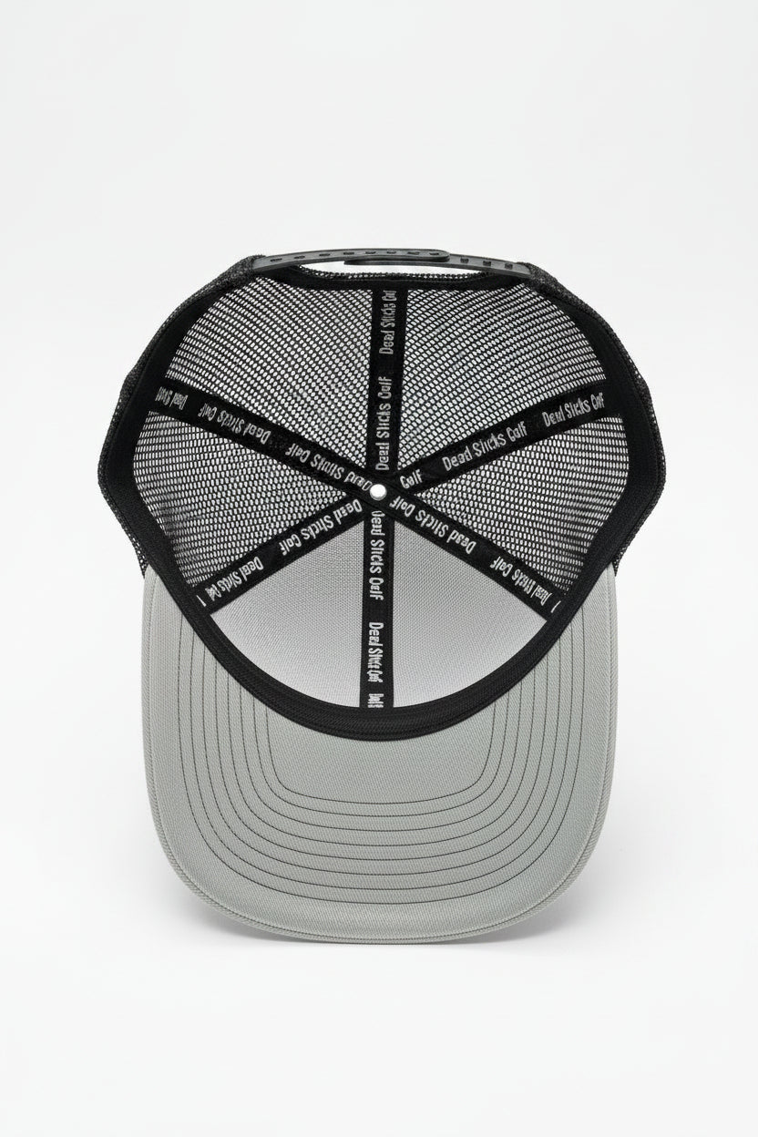 Dead Sticks Golf Trucker Hat Grey/Black