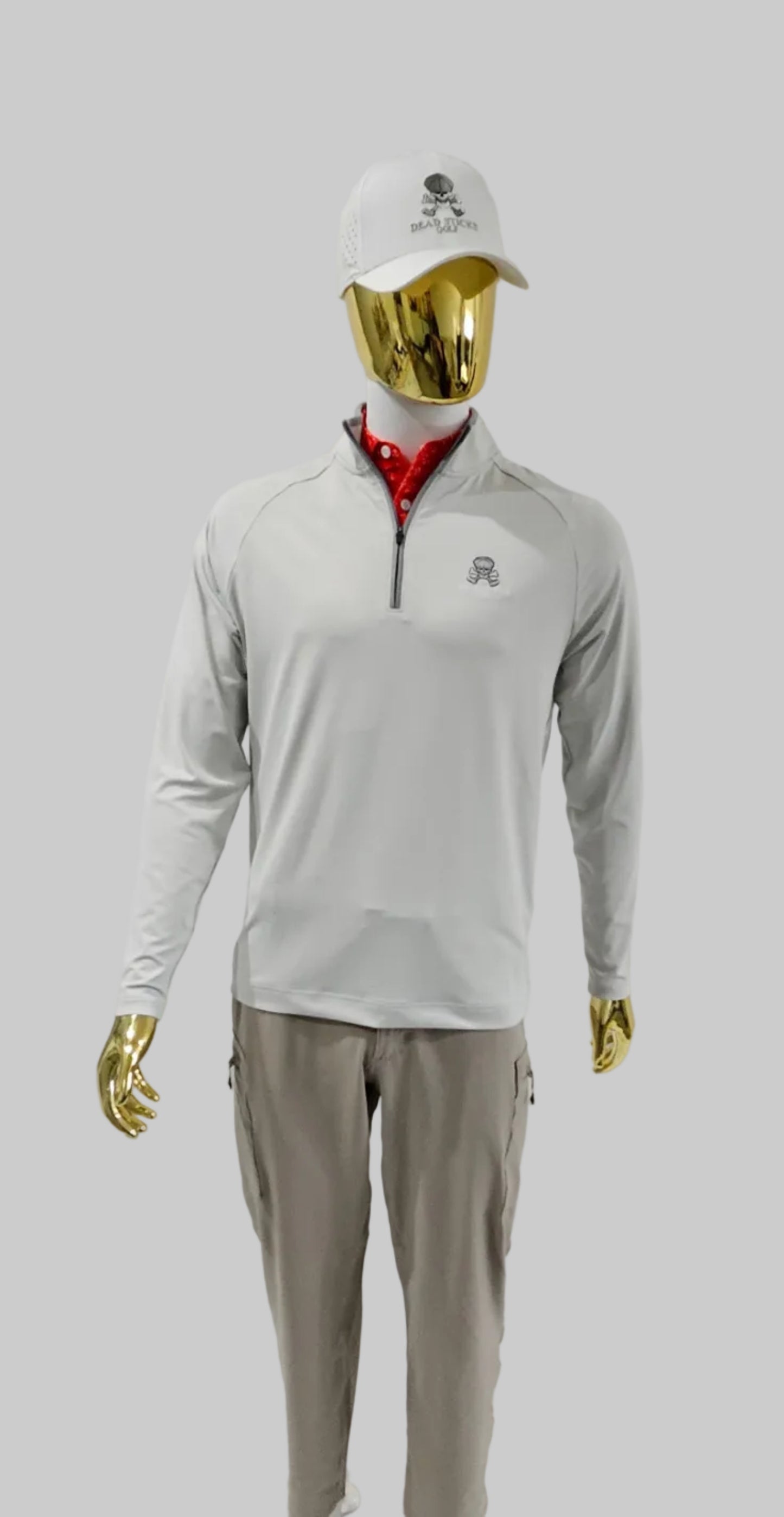 Performance Elite 1/4 zip Light Grey