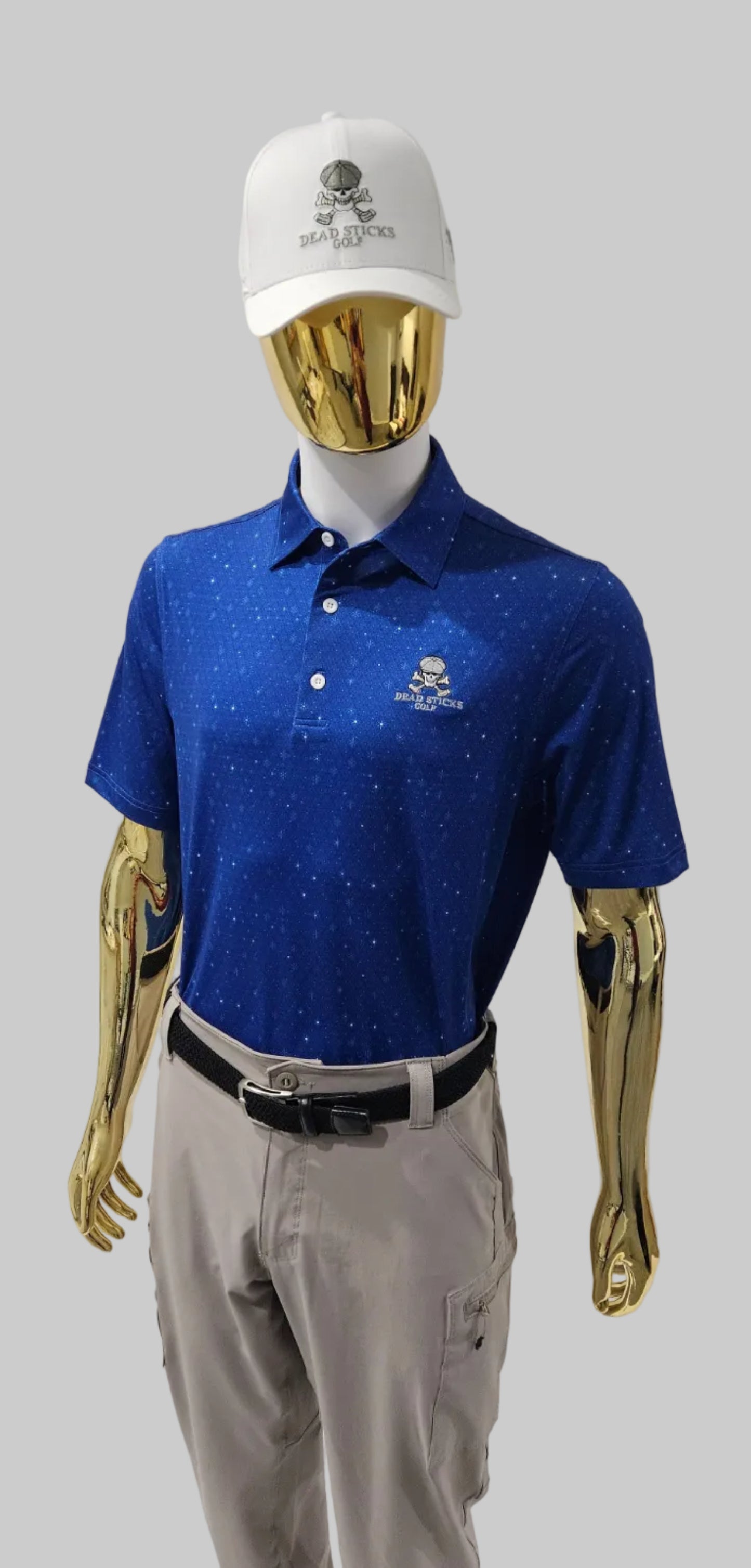 Performance Elite Polo Brilliant Blue Starburst