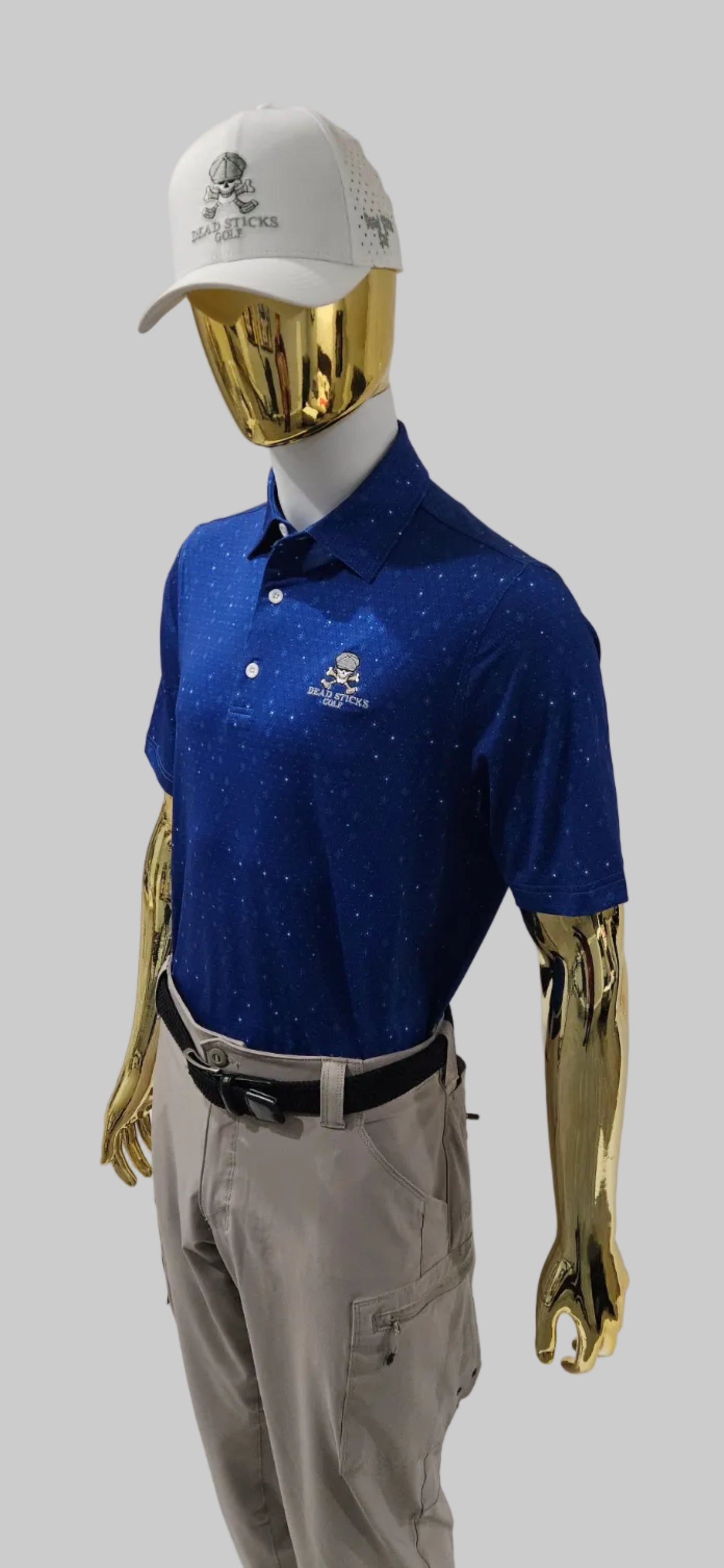 Performance Elite Polo Brilliant Blue Starburst