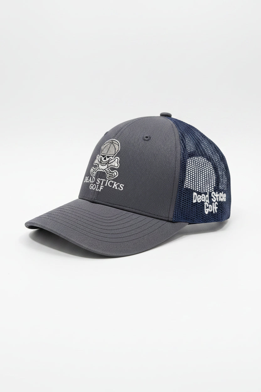 Dead Sticks Golf Trucker Hat Navy/Grey