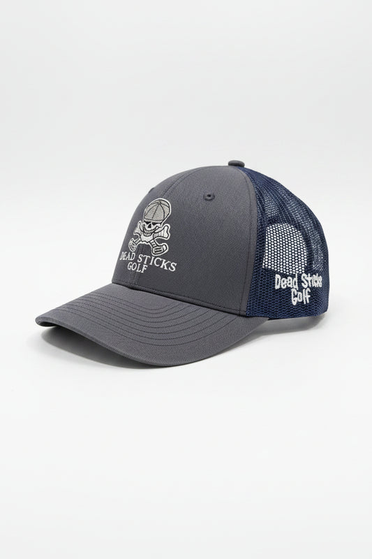 Dead Sticks Golf Trucker Hat Navy/Grey