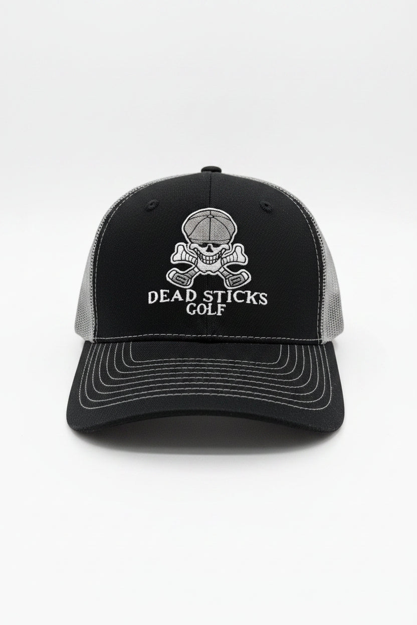 Dead Sticks Golf Trucker Hat Black/Grey